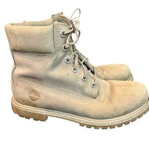 Timberland Primaloft 200 gram 6 inch grayish Tan Nunbuck Leather Lace-Up Boots